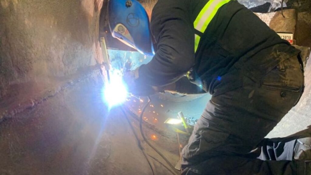 reparacion de equipo a presion en caldera de biomasa