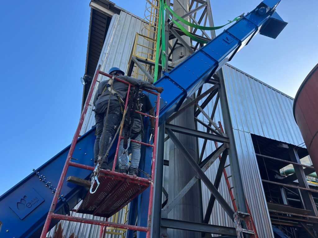 sistema de alimentación de biomasa en caldera 12th 10 bar | Erbia Energy